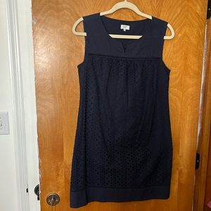 Crown & Ivy Navy Blue Eyelet Dress
